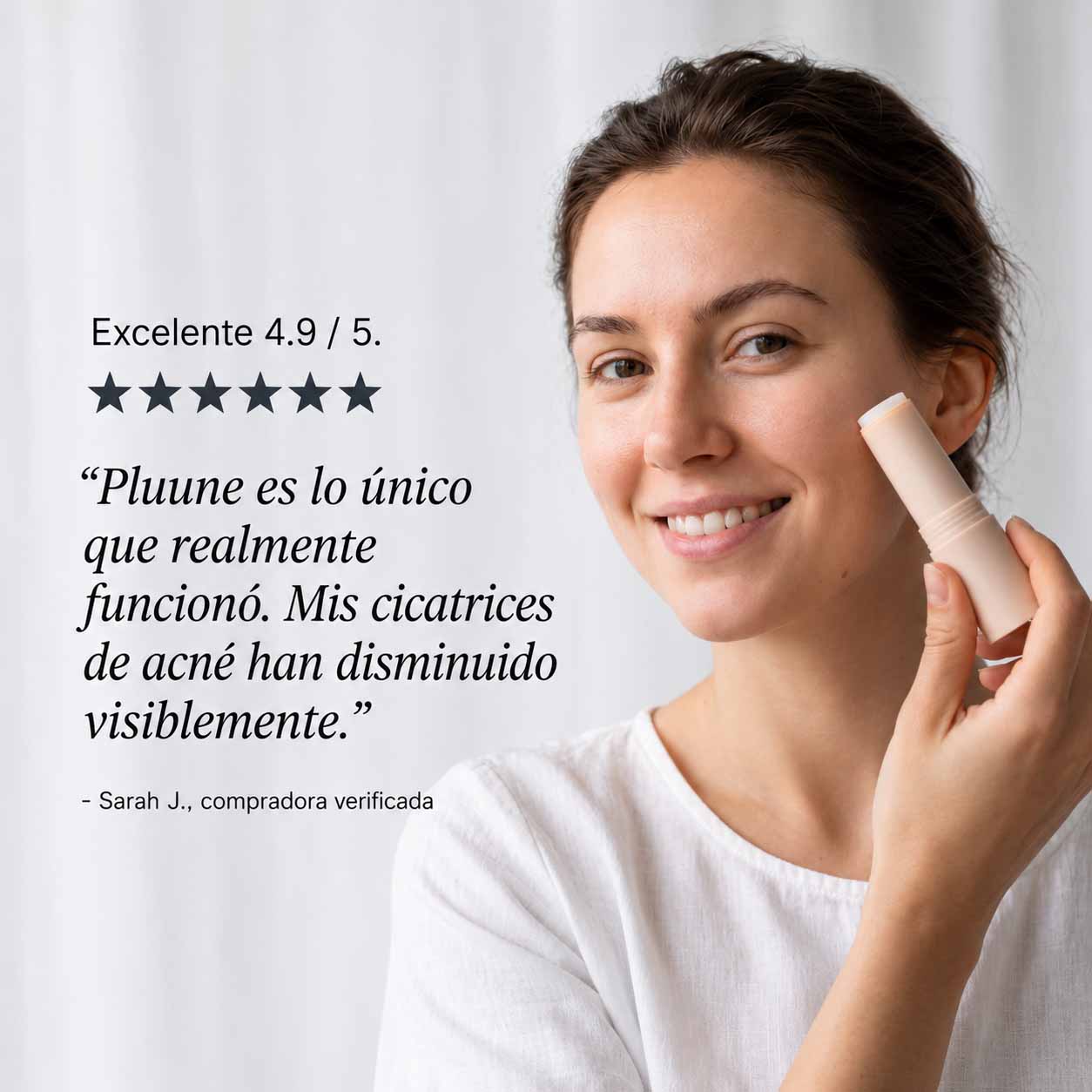 Pluune - Stick Clínico Reparador de Cicatrices